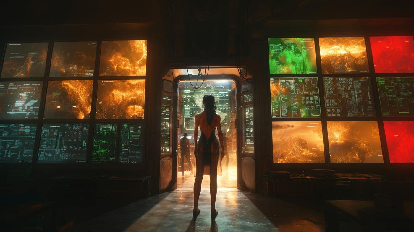 A monitor room