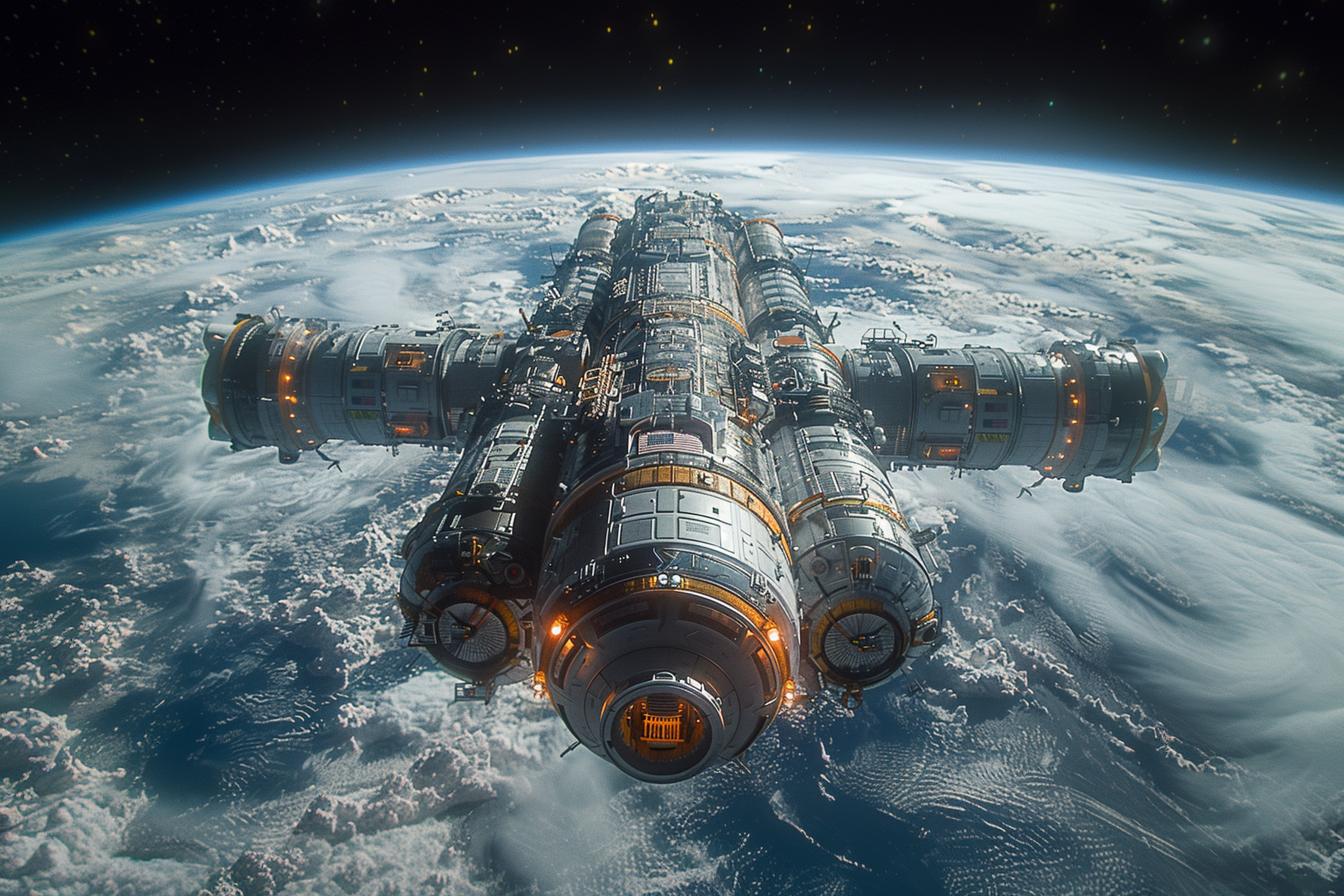 Station Athena over Earth